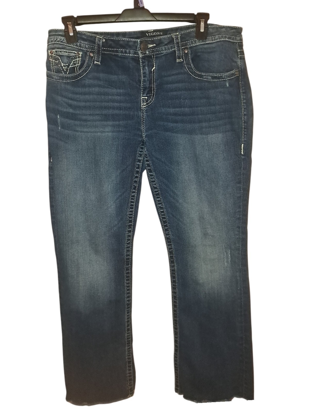 Vigoss Women's Indigo Straight Leg Jeans